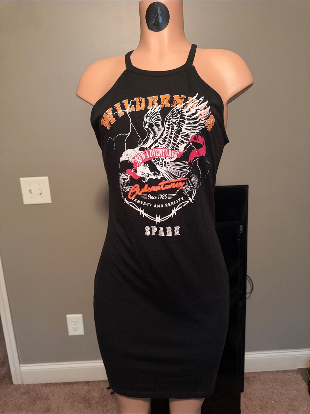 Graphic mini dress